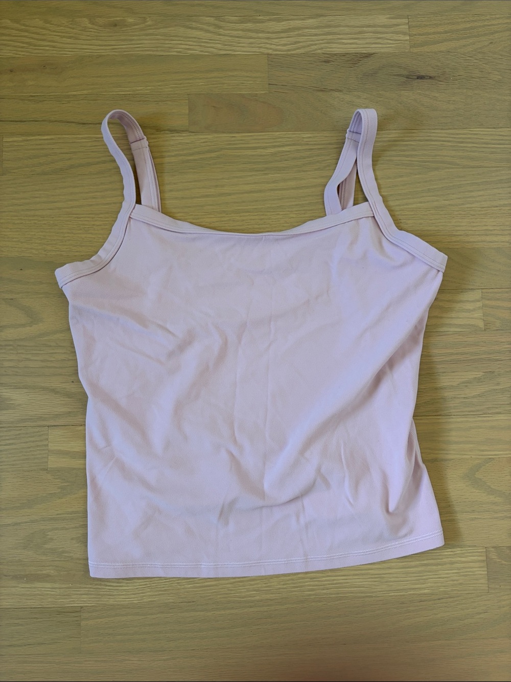 Aritzia baby pink tank - golden butter line size L